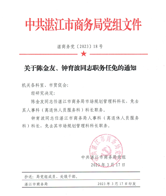 关于陈金友、钟育波同志职务任免的通知.png