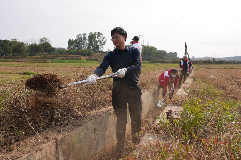 湛江市水务局联合坡头区开展党群清淤活动
