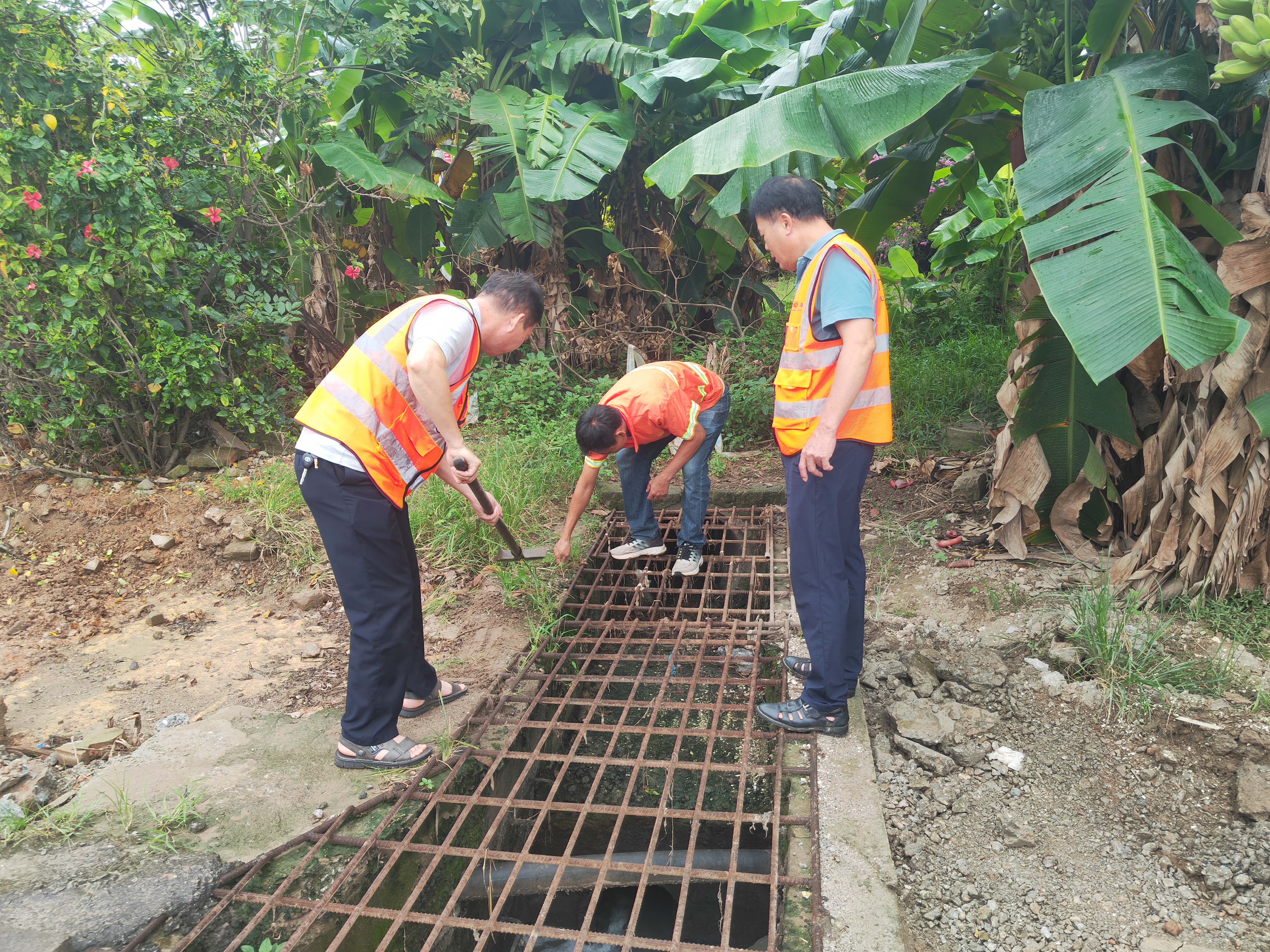 坡头养护所台风前继续水浸点隐患排查。.jpg