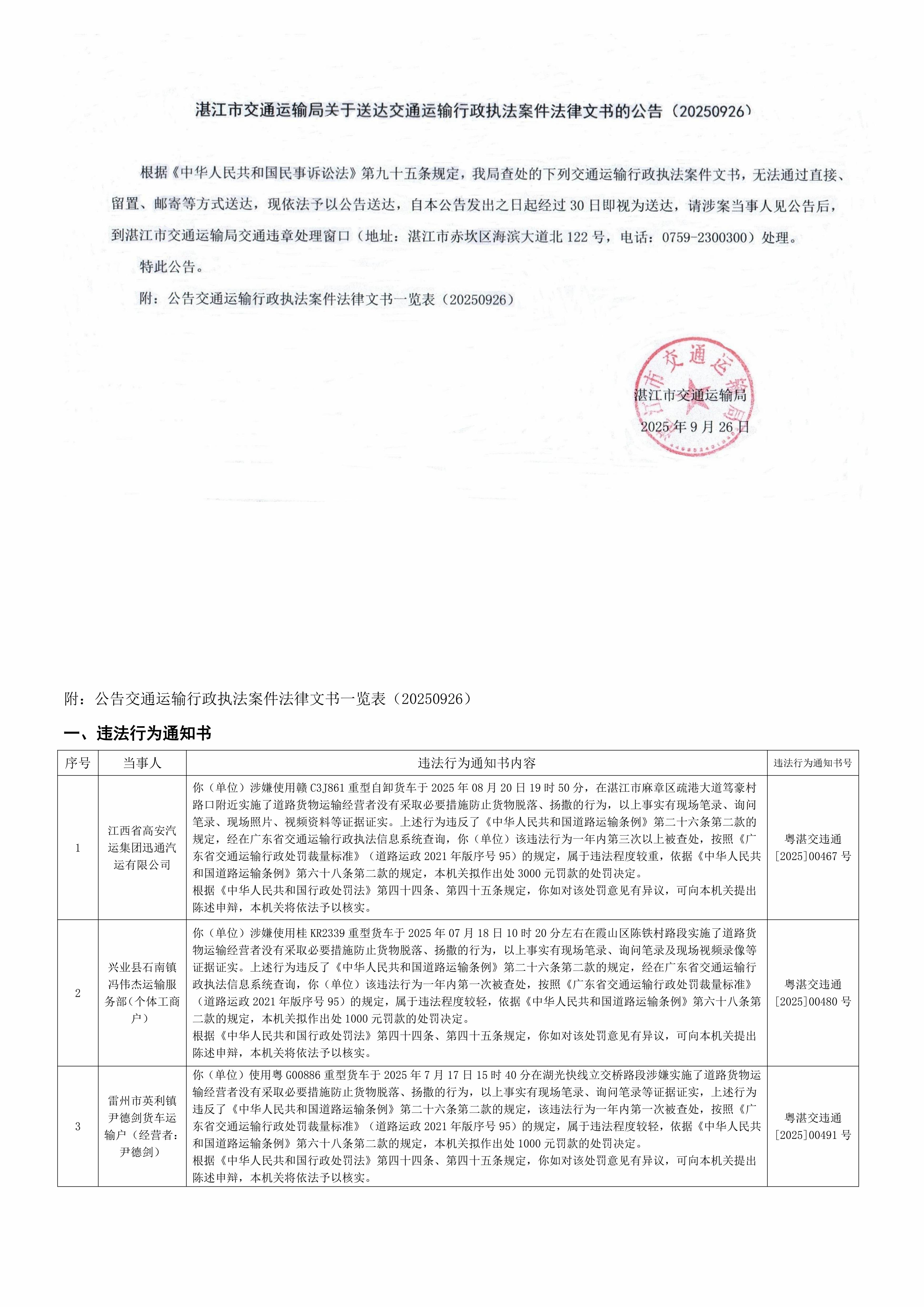 湛江市交通运输局文书送达公告20250926.jpg