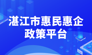 湛江市惠民惠企政策平台